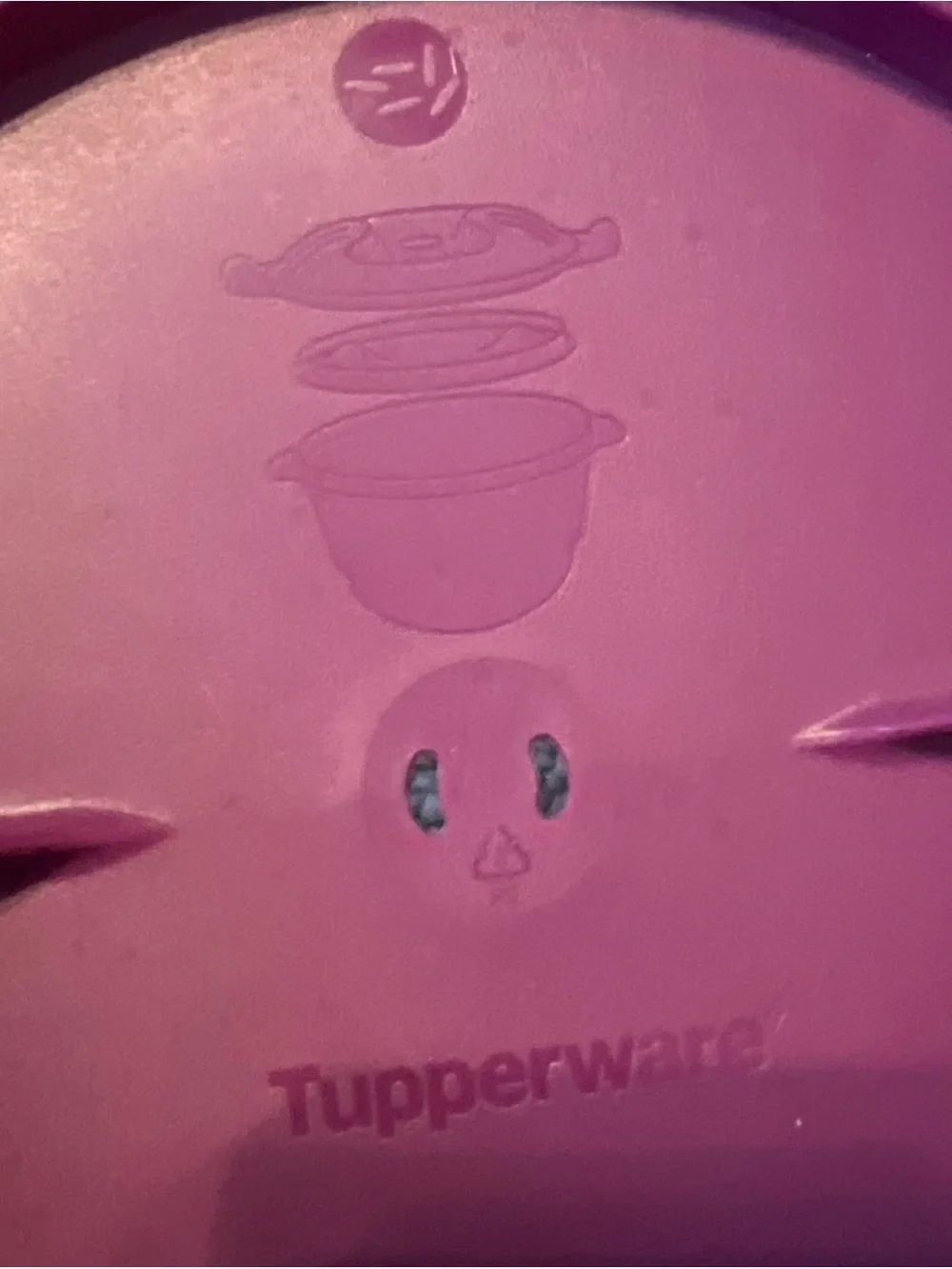 Tupperware Deep Purple Microwave rice cooker 2.2 L w/ Lid